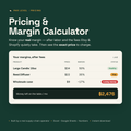 Par Level Pricing & Margin Calculator — margins after fees with Healthy/Thin/Losing-Money status and money left on the table